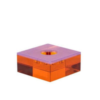 Flux Pink/Orange Tealight Candle Holder