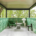 Foglie e Civette Forest Green Wallpaper