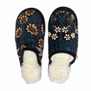 Forest Flower Medium White Slippers