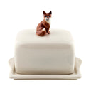 Fox Butter Dish