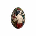 Fruit Carrier Small Handpainted Wooden Egg