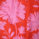 Gerbera Maraschino Linen Fabric