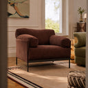 Gibbston Chair in Alpaca Cacao Velvet