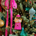 Gilded Gumball Machine Ornament - Pink