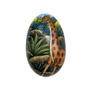 Giraffes Medium Handpainted Wooden Egg