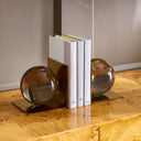 Globo Bookends - Smoke