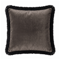 Gold Bengal Tiger Velvet 40x40cm Fringed Cushion