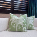 Grand Palms Leaf 65x65cm Piped Cushion