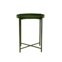 Green Round Side Table