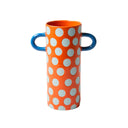 Griffe Blue Red Spot Bud Vase
