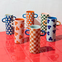 Griffe Tan Check Bud Vase