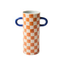 Griffe Tan Check Bud Vase