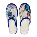 Harlequin Party Large White Slippers