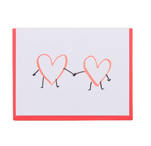 Heart Hands Letterpress Card