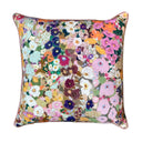 Hollyhocks Spring 55x55cm Piped Cushion