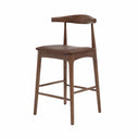 Hudson Oak Leather 65cm Barstool PRE ORDER