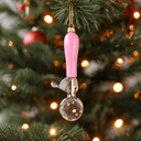 Ice Cream Scoop Ornament - Light Pink