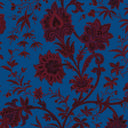 Indienne Lapis Blue Velvet Fabric