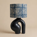 Indigo Shibori 15" Drum Lampshade