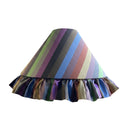Iridis Prism 28" Cone Pendant Frilled Lampshade