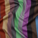 Iridis Prism Stripe Cotton Satin