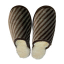 Kelly Stripe XL White Slippers