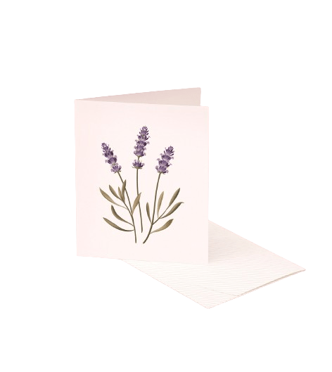 Lavender Botanical Scented Card