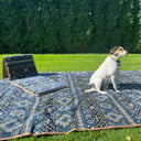 Layla Blue 3x2m Picnic Rug