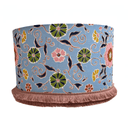 Leilani Floral Blue 16" Drum Pendant Lampshade