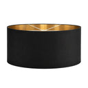 Luxe Black 26" Drum Pendant Lampshade