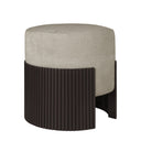 Mahogany Roller Max Pouf