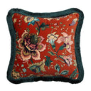 Majorelle 45x45cm Fringed Velvet Cushion