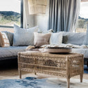 Malawi Cane Fancy Bench/Coffee Table - Natural - HA