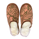 Marigold Pink Olive XL White Slippers