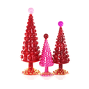 Midcentury Modern Hobnail Tree Set - Rouge