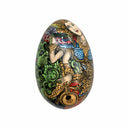 Musical Lady Medium Handpainted Wooden Egg
