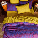 Nadine Burnt Sienna Linen Quilt Cover