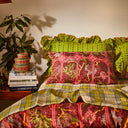 Naia Garnet Linen Standard Pillowcase Set