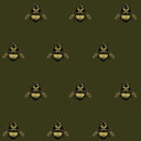 napoleon-bee-fabric-on-green-pre-order_Little-and-Fox