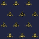 napoleon-bee-fabric-on-navy-blue-pre-order_Little-and-Fox