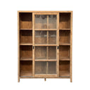 Natural Teak Display Cabinet