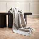 Noah Silver Wool Throw