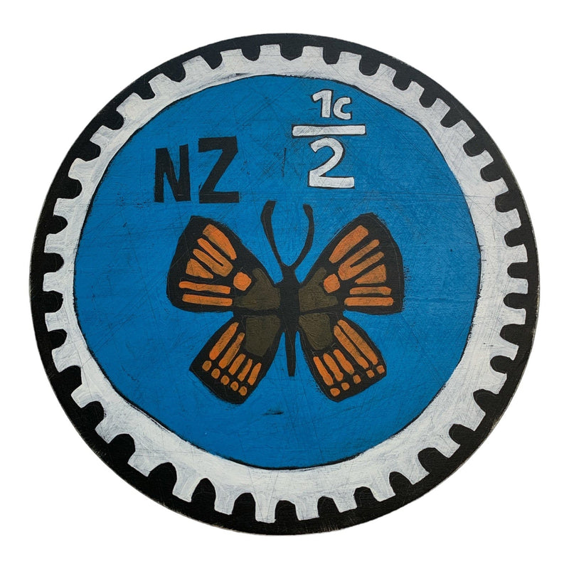 NZ 1/2 Cent Stamp Wall Art