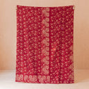 Ochre Floral Kantha Quilt