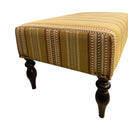 Ochre Rufus Stripe Ottoman