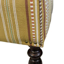 Ochre Rufus Stripe Ottoman