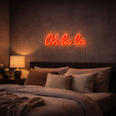 Oh la la Neon Sign Red