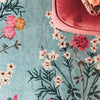 Flowers of Virtue Opal Blue Hand Tufted Rug PRE ORDER