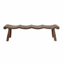 Original Teak Wave Bench