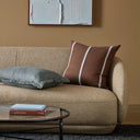 Otis Chocolate/Sky 55x55cm Cushion